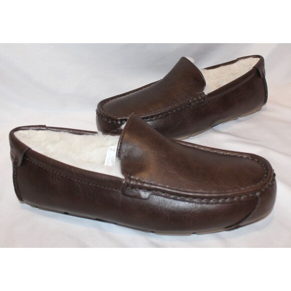 Koolaburra By Ugg Men's Tipton Smooth Slippers BROWN NIB - Picture 1 of 6